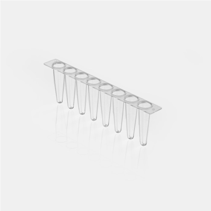 0.2 ml PCR八联管 配荧光定量PCR八联管光学平盖 用于PCR QPCR