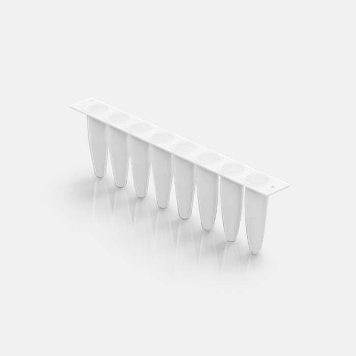 0.2 ml PCR八联管配荧光定量PCR八联管光学平盖 用于PCR QPCR