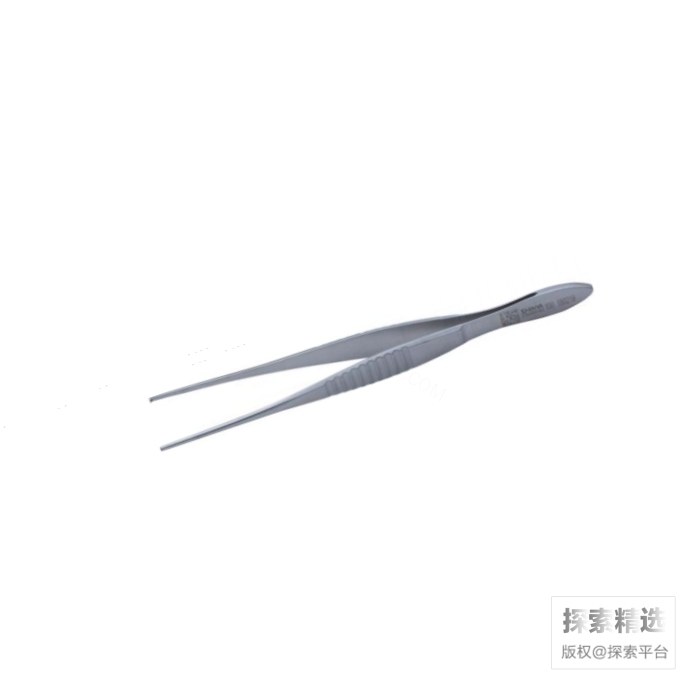 眼科镊 100mm 直型有钩
