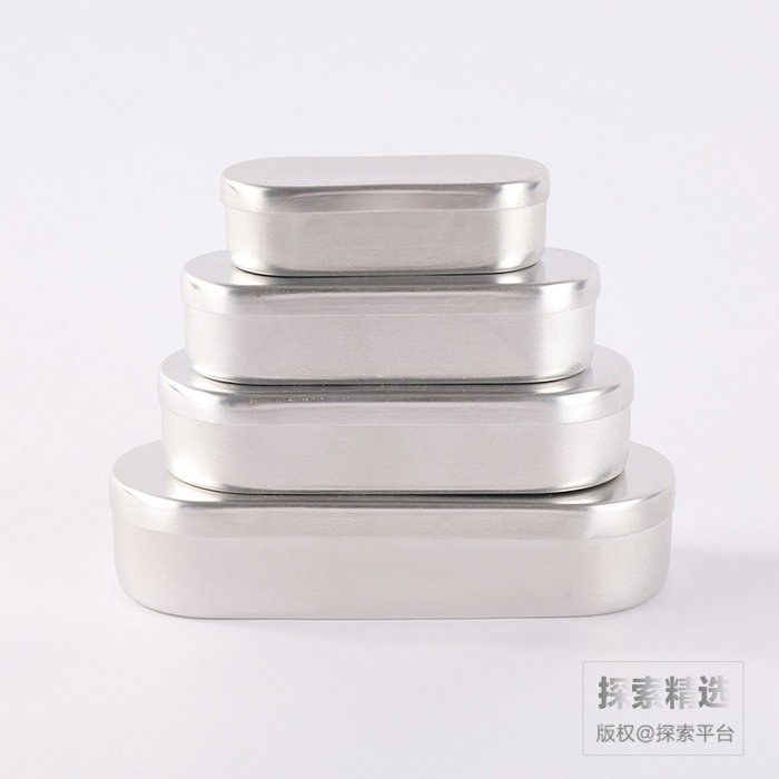椭圆形铝盒 90ml 长&times;宽&times;高：11.1&times;4&times;2.6cm