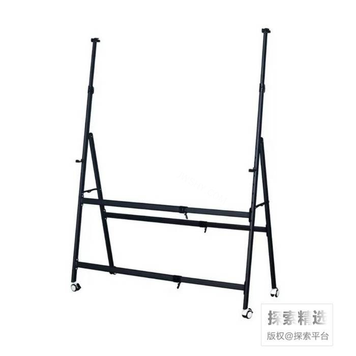 3090 黑色铁支架（配套W4203L液晶黑板）带自锁滑轮 长&times;宽&times;高：60-106cm（可伸缩…