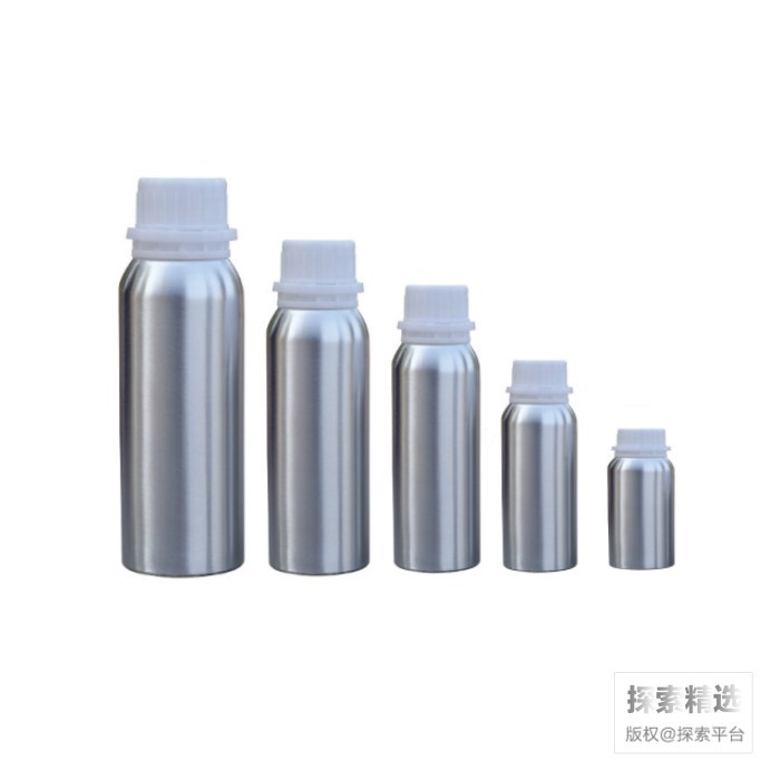本色(抛光)塑防铝瓶 1250mL 88&times;247.5mm 含甲基乙烯基硅白色O型垫圈、PE本色内塞和PP塑料…
