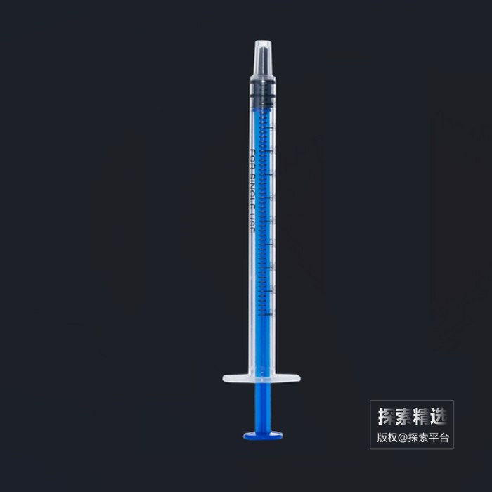 实验耗材 一次性加液器 1ml 有胶头（不带针头） 散装 科研专用 禁止用于人体