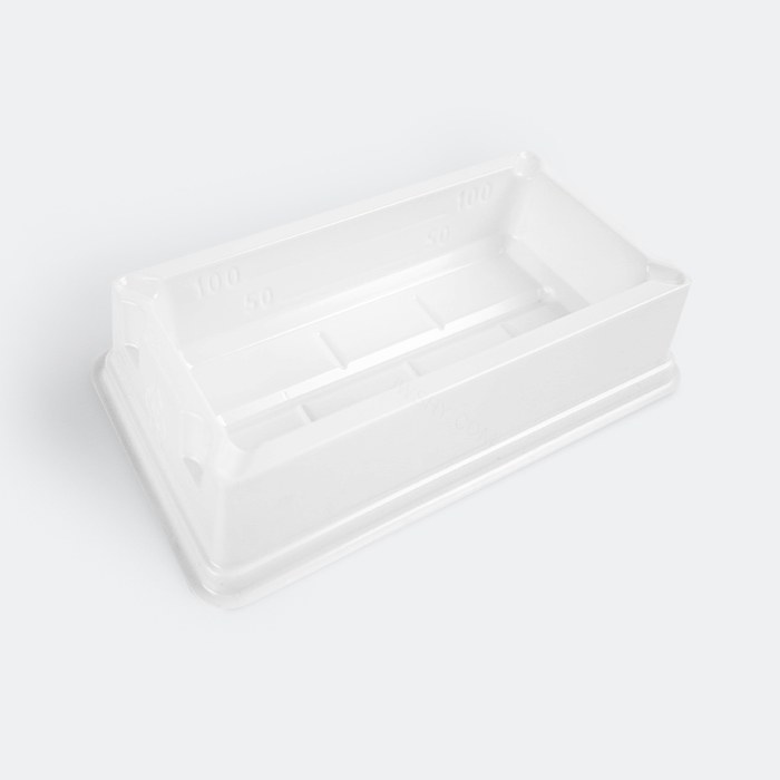 一次性加样槽 U型 100ml PS材质 白色 尺寸：138&times;75&times;34mm 灭菌独立包装