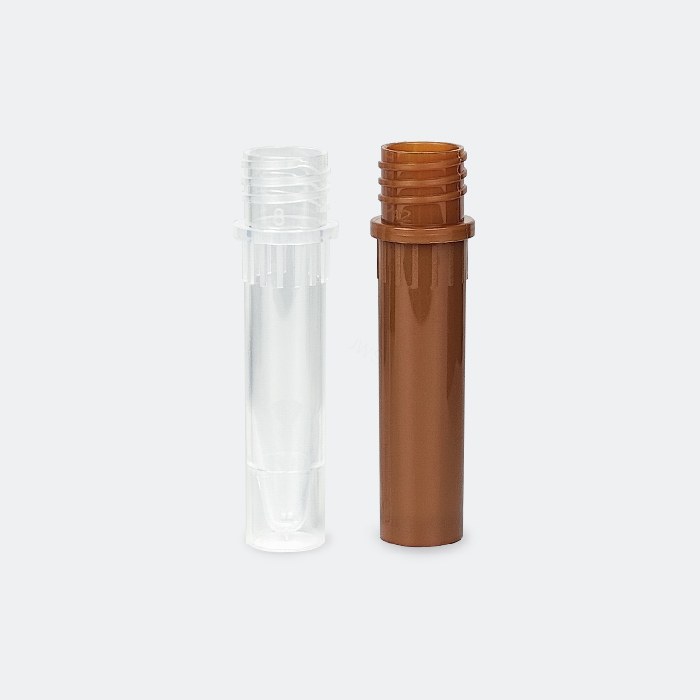 高位盖螺口管管体 1.5ml 避光棕色 耐受温度：-86℃到121℃ 无酶 未灭菌 - ACESUN艾斯琳