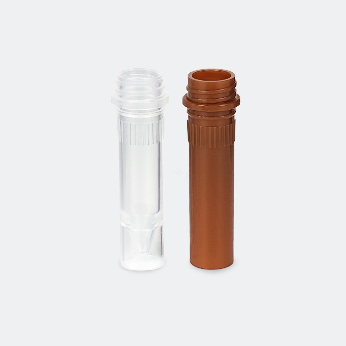 低位盖螺口管管体 1.5ml 透明色 耐受温度:-86℃到121℃ 无酶 无菌 - ACESUN艾斯琳