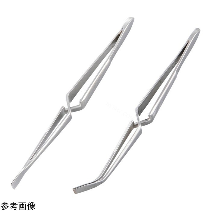 SUS304盖板玻璃用镊子 弯头 105mm