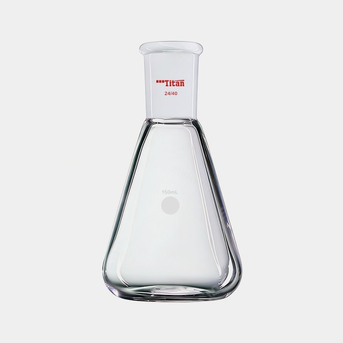 具磨口三角瓶 厚壁高强度 磨口：24/40 150mL