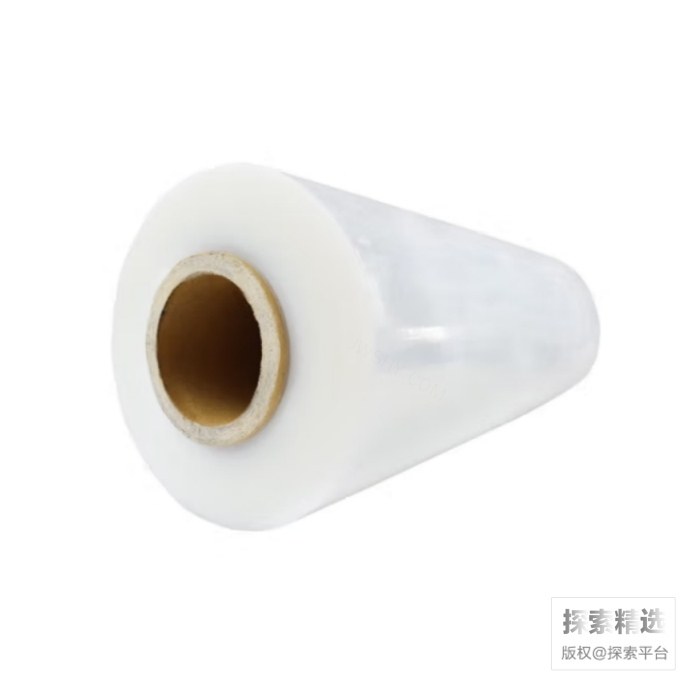 机用PE缠绕膜 厚度:0.025mm 尺寸:0.5&times;1000m 净重10kg 透明
