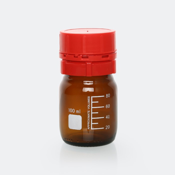 丁基锂瓶 棕色 100mL 直径&times;高度：56&times;105mm 含盖垫