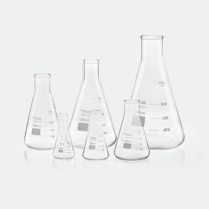 直口三角烧瓶3000mL 颈外径&times;瓶外径&times;高度：50&times;187&times;310mm