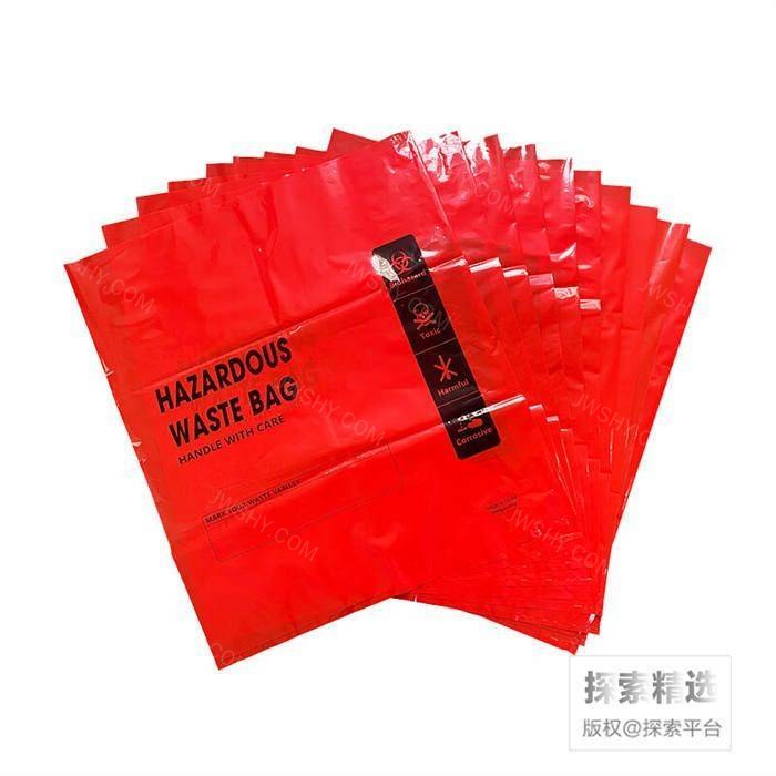 加厚垃圾袋 80&times;70cm 红色 适合40L以下垃圾桶 双面16丝