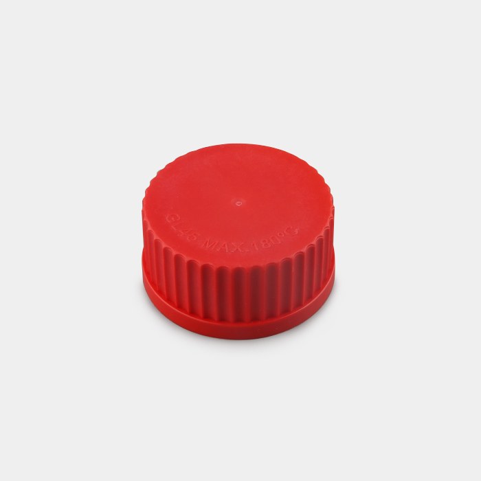 试剂瓶盖 红色 GL45 PBT材质&nbsp;&nbsp;适配GL45蓝盖试剂瓶 - ACESUN艾斯琳