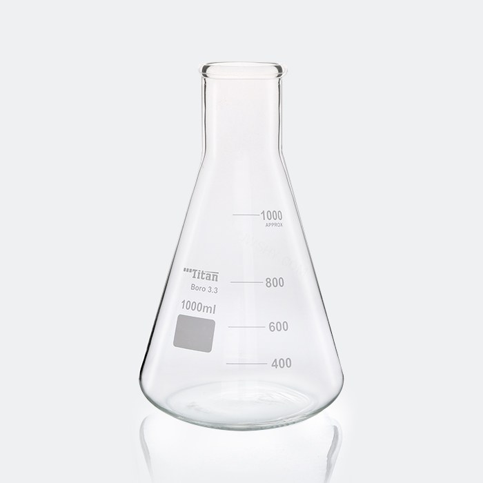 宽颈（大口）三角烧瓶 1000mL 颈外径&times;瓶外径&times;高度：50&times;131&times;…