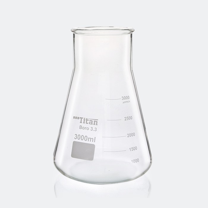 宽颈（大口）三角烧瓶 3000mL 颈外径&times;瓶外径&times;高度：106&times;191&times…