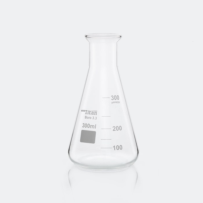 敞口（喇叭口）三角烧瓶 300mL 颈外径&times;瓶外径&times;高度：34&times;87&times;1…