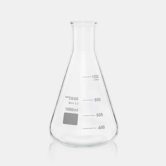 敞口（喇叭口）三角烧瓶 1000mL 颈外径&times;瓶外径&times;高度：45&times;131&times…