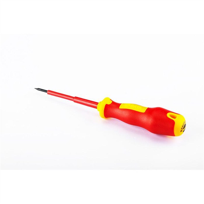 T系列VDE绝缘一字螺丝批4×100mm 长211mm杆径4mm - Sata/世达