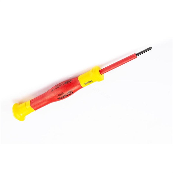 VDE绝缘十字微型螺丝批 S2材质 PH00×50mm 长145mm - Sata/世达