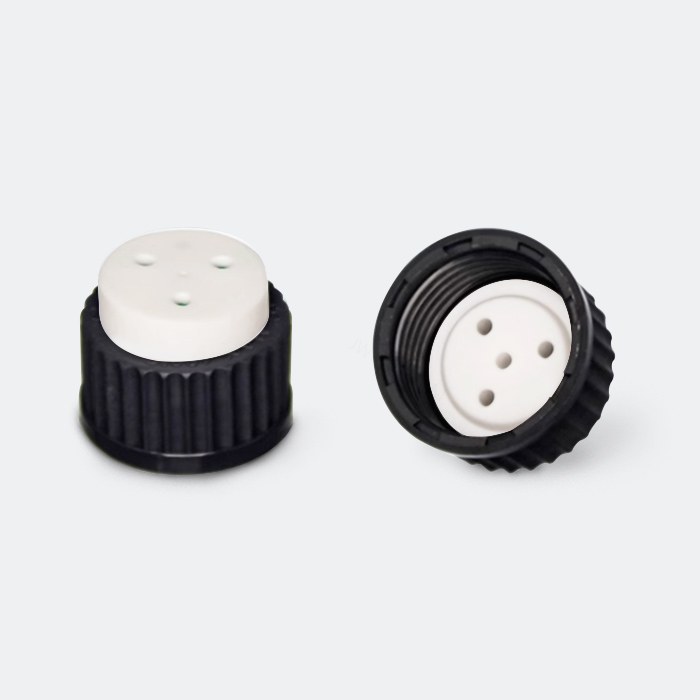 流动相瓶盖 PBT材质 GL45 黑色 3孔 孔径3.17mm - ACESUN艾斯琳