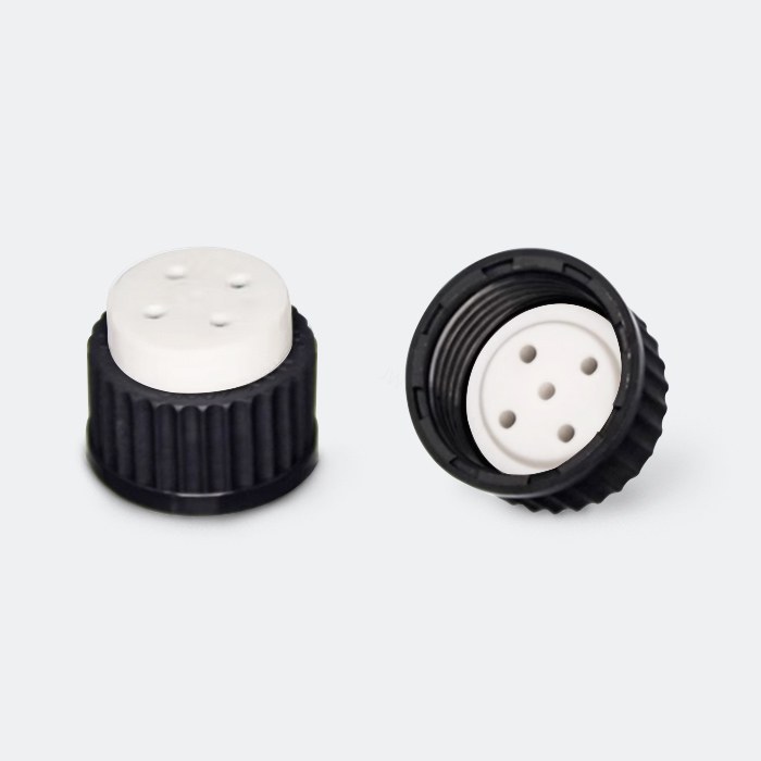 流动相瓶盖 PBT材质 GL45 黑色 4孔 孔径3.17mm - ACESUN艾斯琳