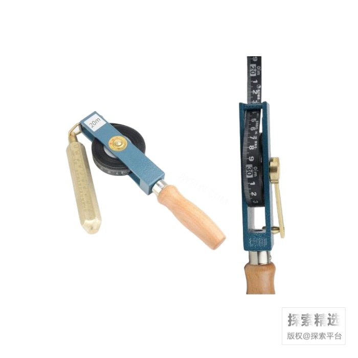 测油尺 55#碳钢尺带 L=20m 含铜锤