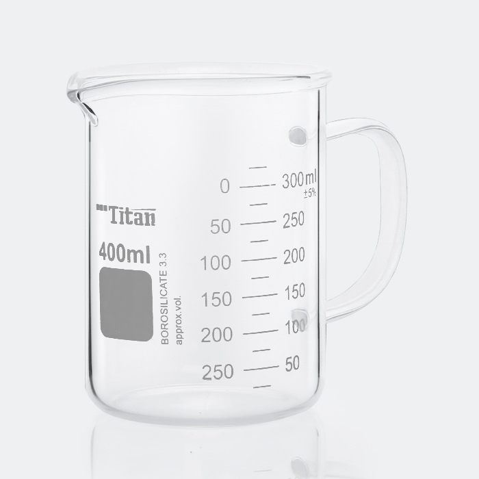 厚壁带柄烧杯 特优级 400ml 高硼硅