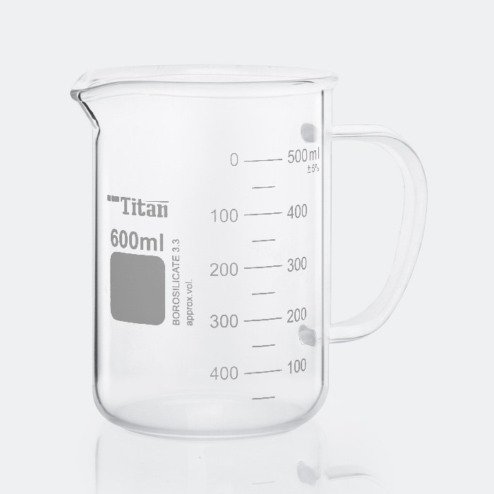 厚壁带柄烧杯 特优级 600ml 高硼硅