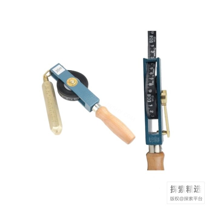 测油尺 55#碳钢尺带 L=30m 含铜锤