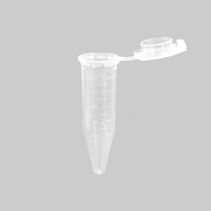 5.0mL 离心管，透明，未灭菌，低吸附 无DNASE/RNASE/蛋白酶/致热原