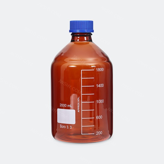 棕色蓝盖试剂瓶 GL45 高硼硅 2L 底径&times;全高（mm）：136&times;265