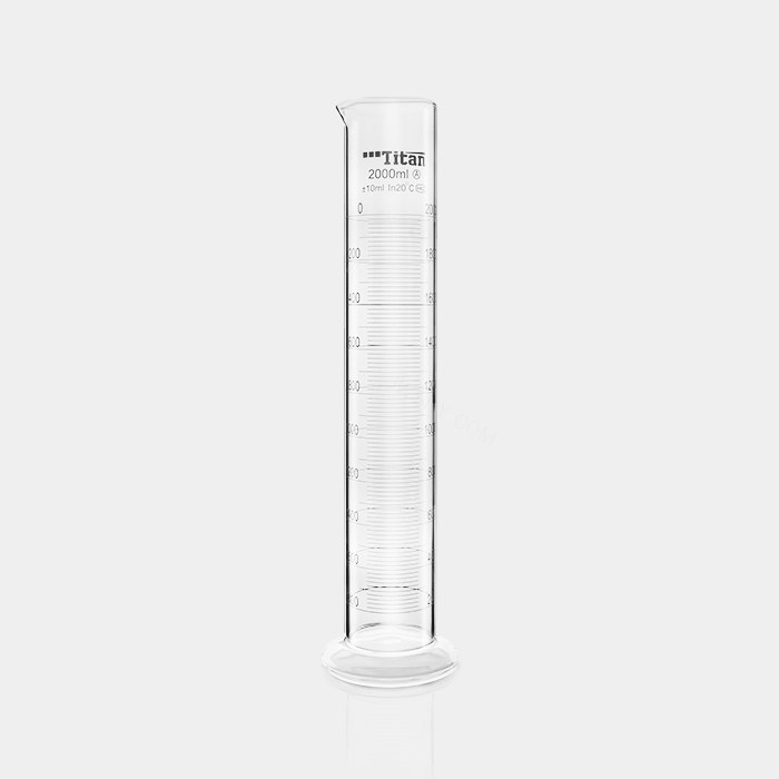 量筒（A级）2000mL IN量入式 分度值：20mL 包过检 不含证书