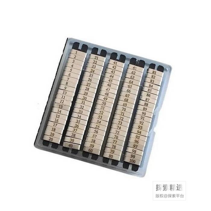 不锈钢大小鼠耳标 1cm（定制标号专用编码，详见商品介绍） - 玖梧精选