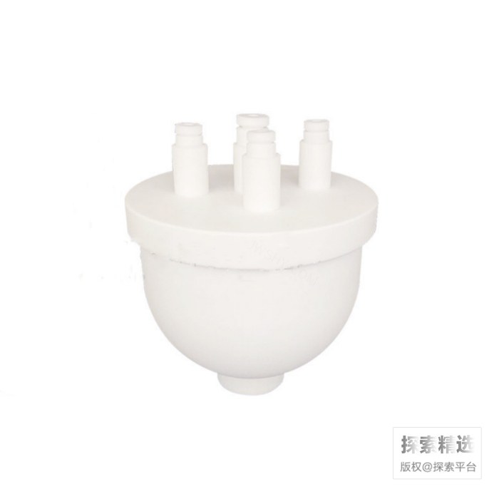 聚四氟乙烯四口烧瓶 2000mL 磨口24×4 - 玖梧精选