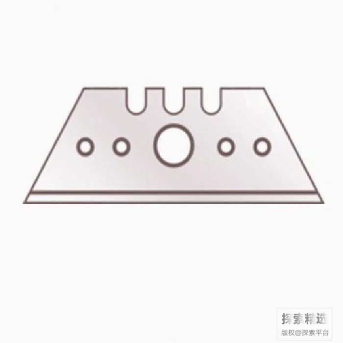 梯形刀片 NO.523210 碳钢材质 53&times;19&times;0.63mm