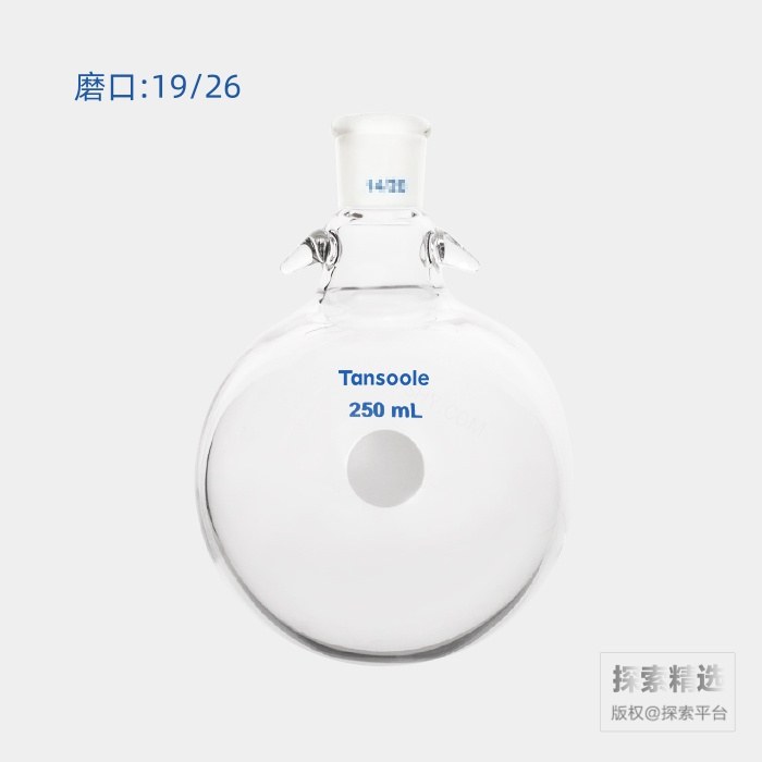 具挂钩的圆底烧瓶 磨口:19/26 250mL - ACESUN艾斯琳/玖梧精选