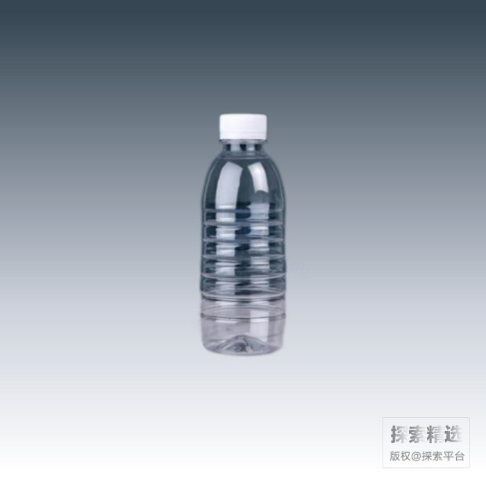 一次性透明塑料瓶 PET 含白盖 300mL - 玖梧供应链
