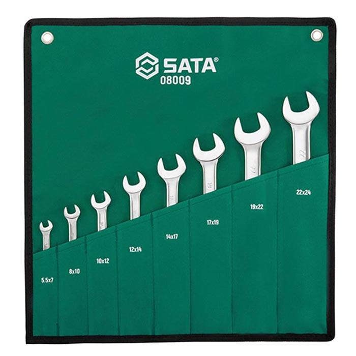 8件全抛光双开口扳手组套 - Sata/世达