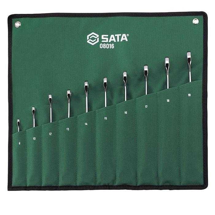 10件加长型×柄两用快扳组套 - Sata/世达