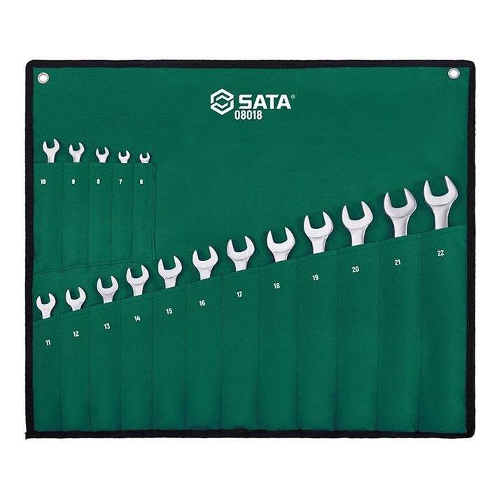 17件新型全抛光两用扳手组套 - Sata/世达