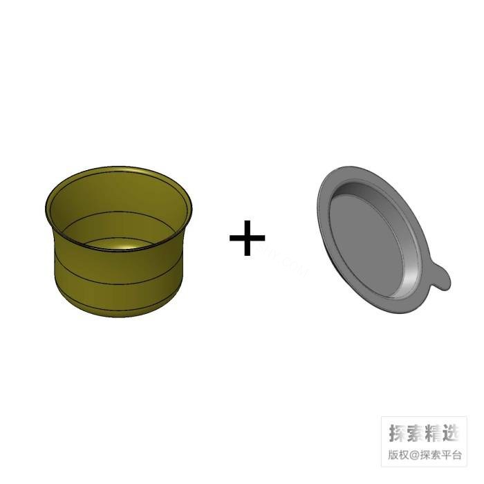 黄铂金坩埚 50g+制样模具 30g