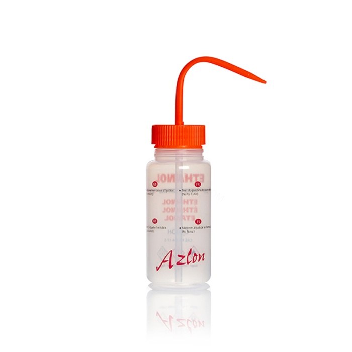 LDPE宽口安全洗瓶 附排气阀 乙醇 500ml PP橙盖 瓶口内径&times;瓶口外径&times;瓶身外径&tim…