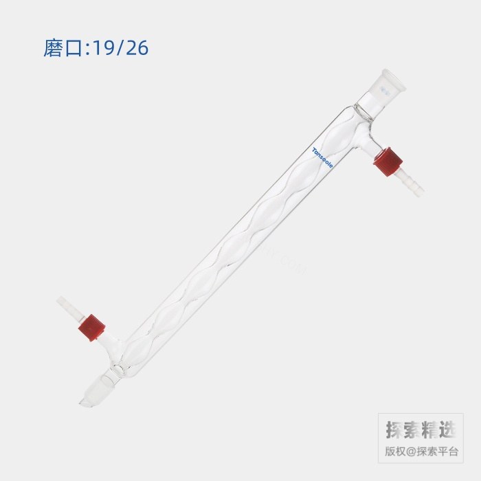 球型冷凝器 具可拆式小咀 磨口:19/26 有效长度:300mm 小咀外径:8mm - ACESUN艾斯琳/玖梧精选