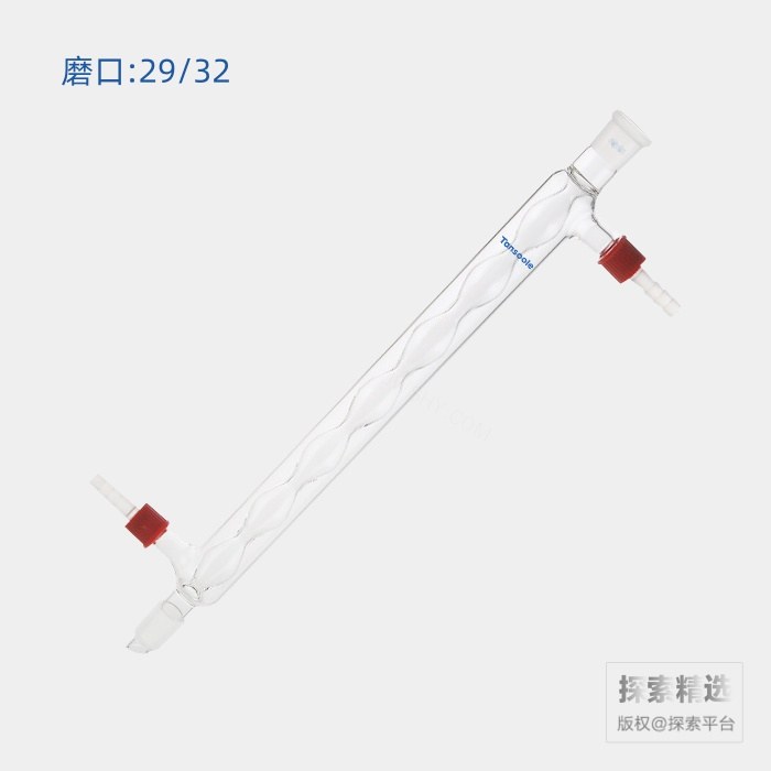 球型冷凝器 具可拆式小咀 磨口:29/32 有效长度:300mm 小咀外径:8mm - ACESUN艾斯琳/玖梧精选