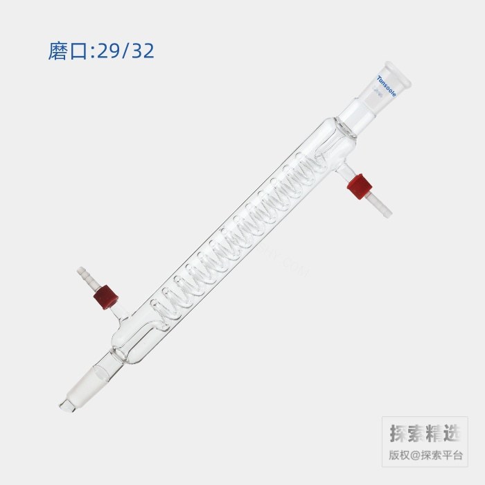 格氏蛇型冷凝器 磨口:29/32 有效长度:300mm 可拆式小咀外径:8mm - ACESUN艾斯琳/玖梧精选