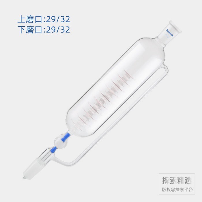 精细可调式带刻度恒压滴液漏斗 四氟节门:4mm 磨口:29/32 500mL - ACESUN艾斯琳/玖梧精选