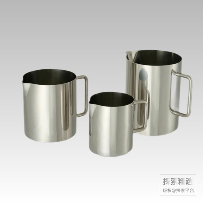 316L不锈钢带柄烧杯 2L 不含盖
