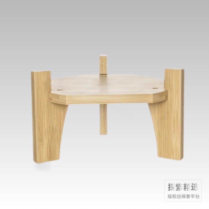 竹子底座 适配2~4L玻璃瓶 直径:213mm 厚度:14mm