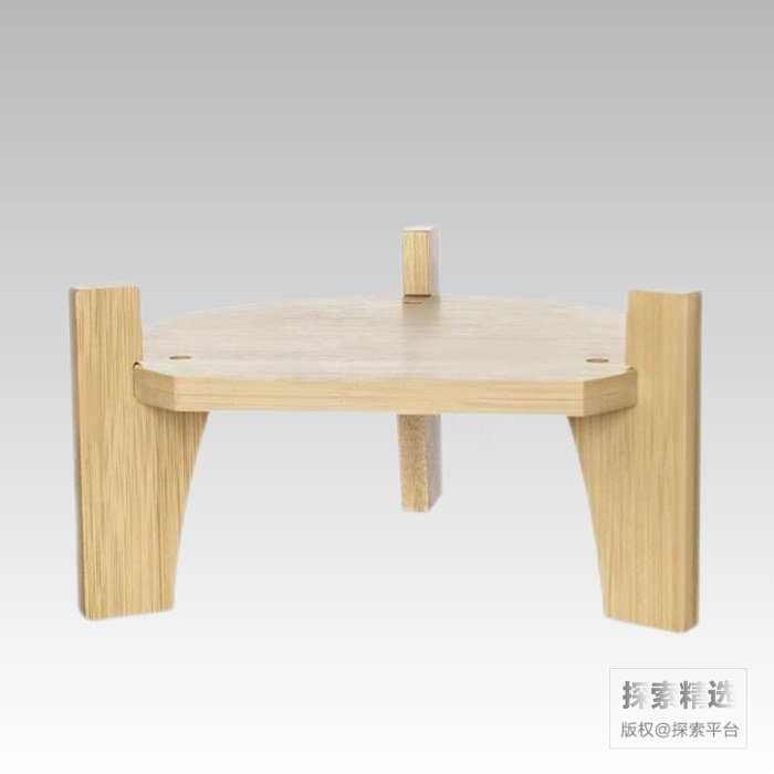 竹子底座 适配5L玻璃瓶 直径:245mm 厚度:14mm - 玖梧供应链