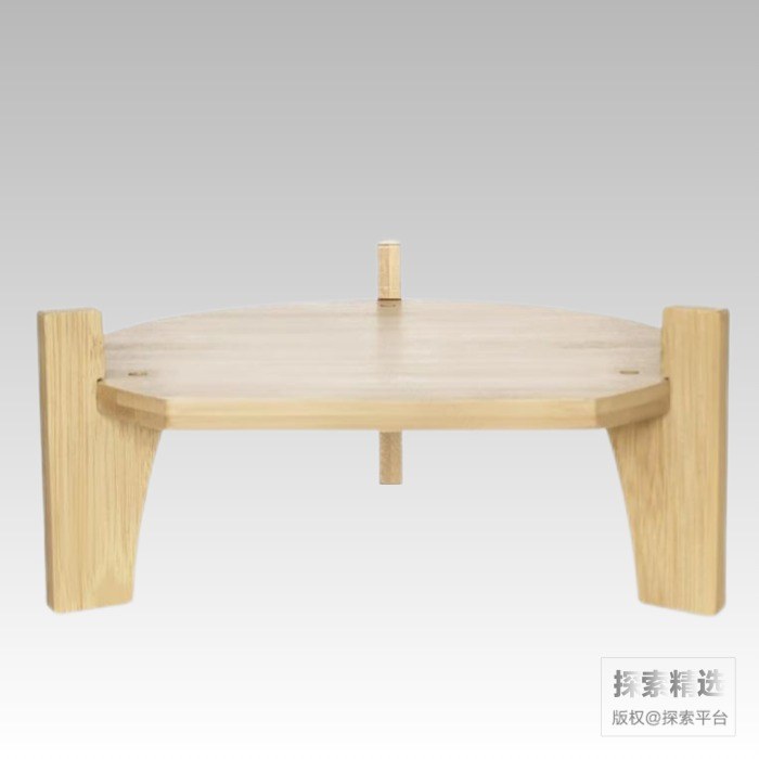 竹子底座 适配10L～20L玻璃瓶 直径:305mm 厚度:14mm - 玖梧供应链